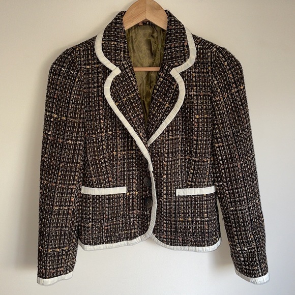 VINTAGE | Yaly single breasted cropped tweed jacket - Picture 8 of 10